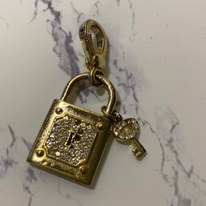 Lock and key juicy couture charm 4 stones missing